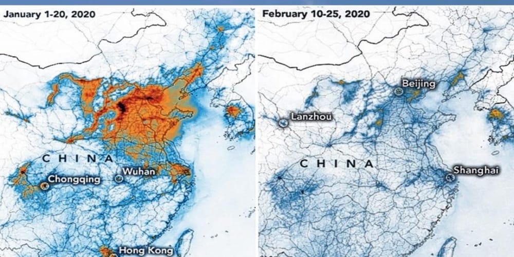 China Covid-19 contamination map