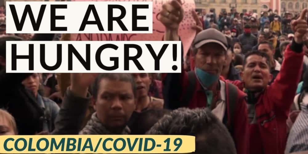 Colombhia protestas hambre covid