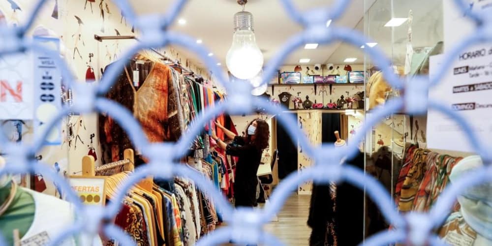 COVID tienda ropa