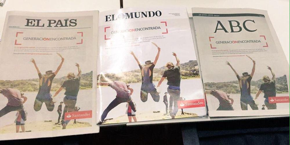 España prensa clon Banco Santander