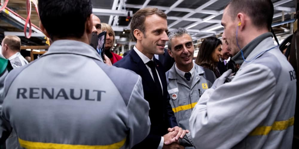 Renault Emmanuel Macron