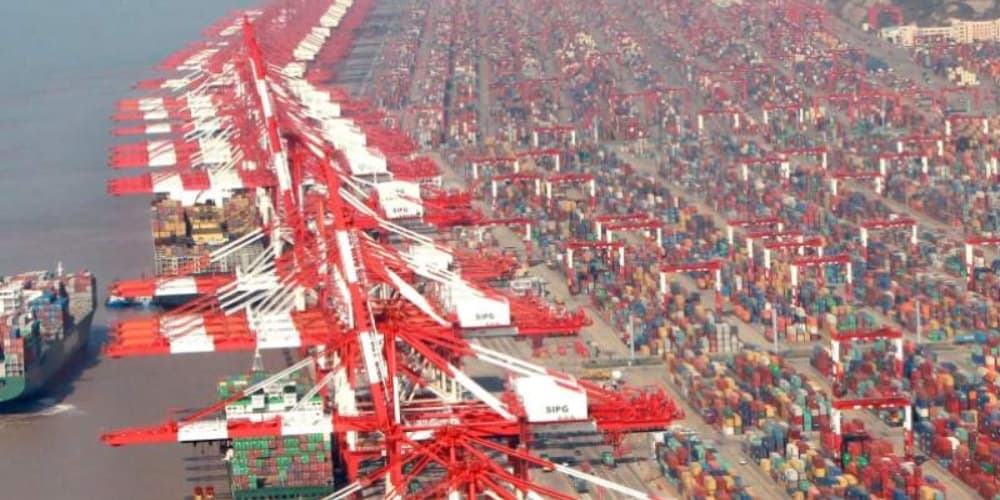 China puerto exportaciones