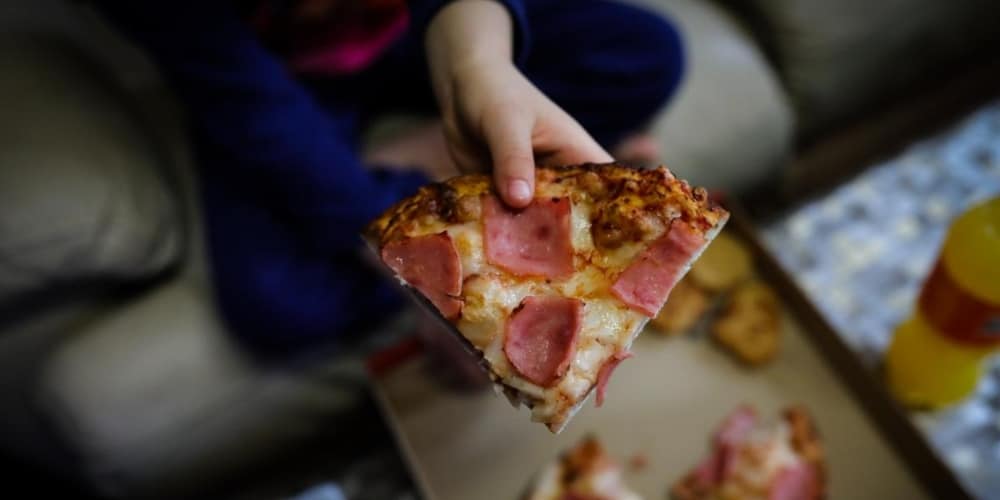 Menu infantil pizza