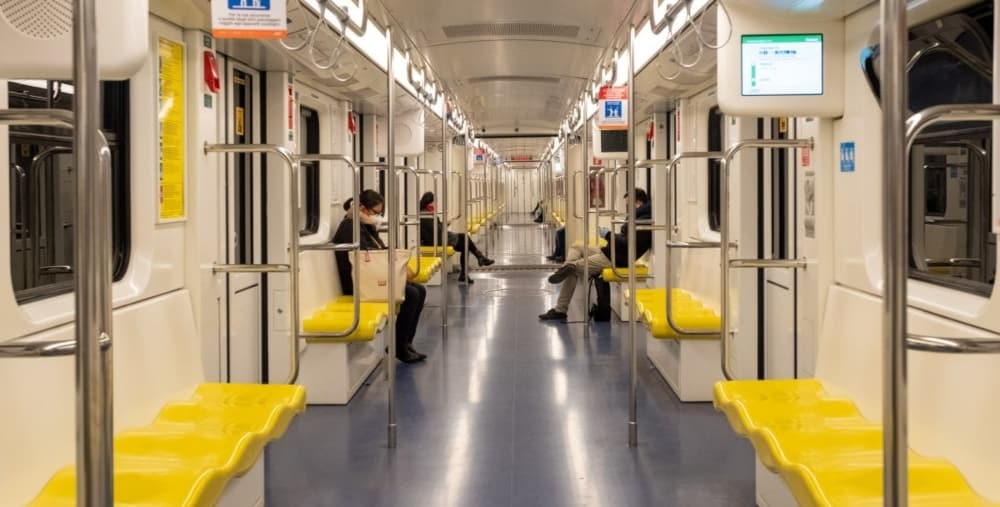 Metro vacío por el COVID-19
