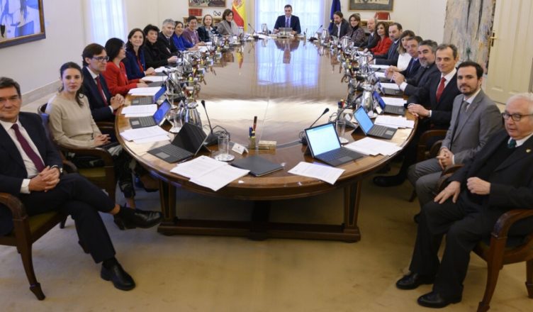 España Consejo de Ministros 22 Ministerios