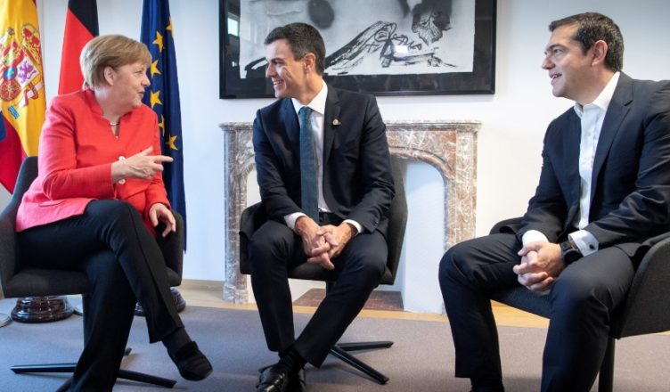 Merkel Sánchez Tsipras