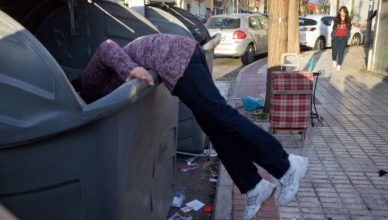 España pobreza basura