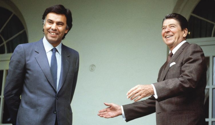 Felipe González Ronald Reagan