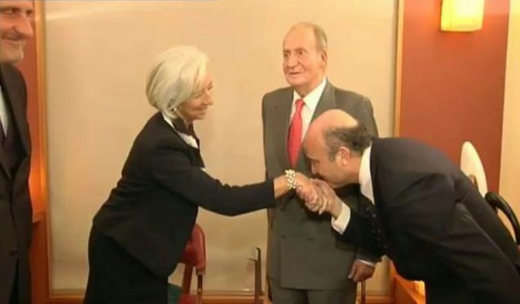 Guindos Lagarde Besamanos