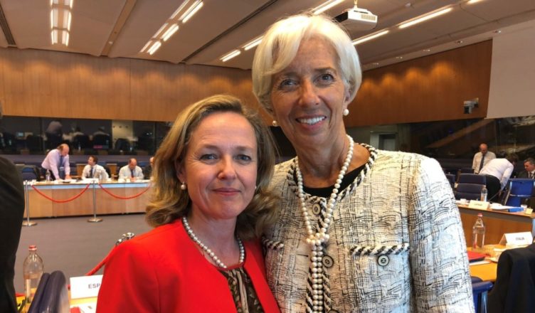 Nadia Calviño Christine Lagarde