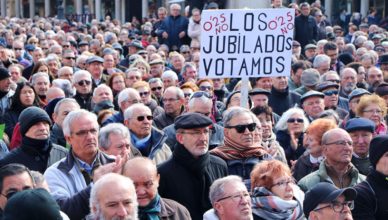 Manifestación de pensionistas