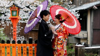 pareja enamorados japoneses