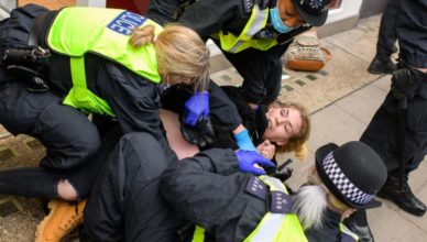Lockdown London protest