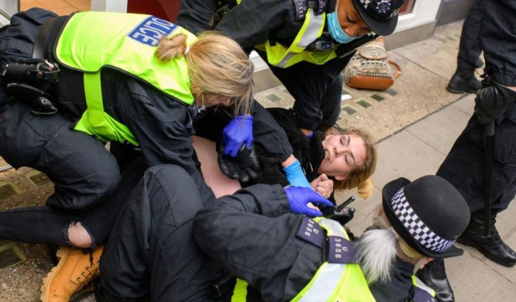 Lockdown London protest
