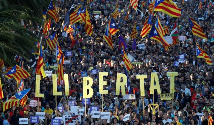 Cataluña - Manifestación por la independencia