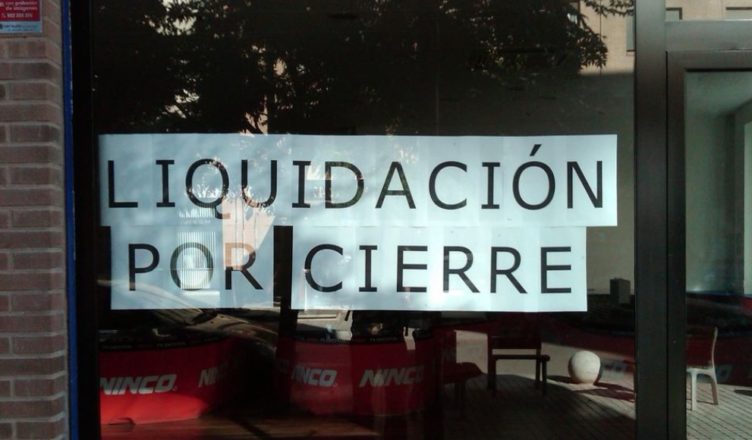 Liquidación por cierre cerrado comercio