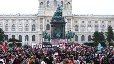 Viena - Manifestación contra la pandemia