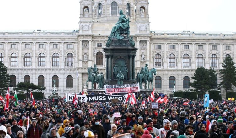Viena - Manifestación contra la pandemia