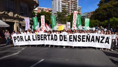 Educación concertada - Manifestación libertad