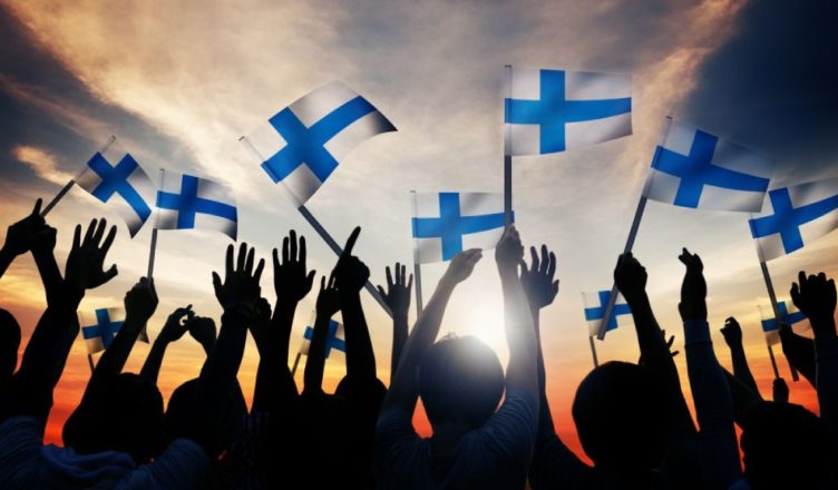 Finlandia banderas niños